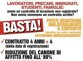 UNISCITI AL PRC: CAMPAGNA CONTRO GLI AFFITTI IN NERO