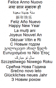 Felice anno nuovo