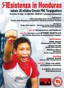 Resistenza in Honduras - Incontro con Luther Castillo del FNRP Resistenza in Honduras - Incontro con Luther Castillo del FNRP