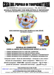 SCUOLA DI COMPUTER alla Casa del Popolo