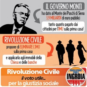 MONTI PRENDE I SOLDI DELL'IMU E LI REGALA AL MONTE DEI PASCHI DI SIENA