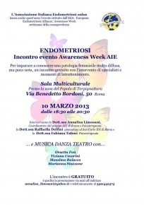 ENDOMETRIOSI, INCONTRO-EVENTO