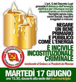 #DeLiberiamoRoma - NEGARE UN BENE PRIMARIO E PUBBLICO COME L'ENERGIA