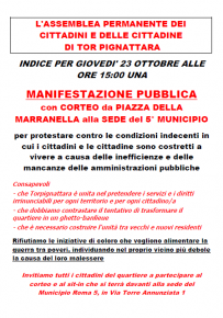 L'ASSEMBLEA PERMANENTE DEI CITTADINI E DELLE CITTADINE  DI TOR PIGNATTARA