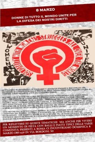 8 MARZO - DONNE DI TUTTO IL MONDO UNITE PER LA DIFESA DEI NOSTRI DIRITTI