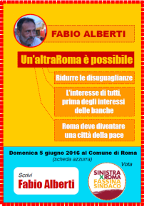 Appello al voto per Fabio Alberti