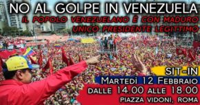 MANIFESTAZIONE CONTRO IL GOLPE IN VENEZUELA