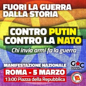 SABATO 5/3 TUTTE/I A ROMA contro la guerra di Putin e della NATO, chi invia armi fa la guerra