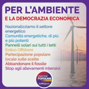 UNIONE POPOLARE - Per l’Ambiente e la Democrazia Economica