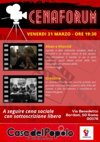 Cenaforum - 31 Marzo ore 19,30