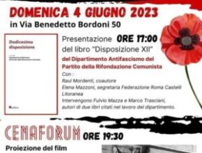 Domenica 4 Giugno dalle ore 17 - Contro ogni forma (vecchia e nuova) di fascismo: conoscere la storia per combattere nel presente.