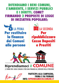 "Riprendiamoci il Comune" continua la raccolta firme sulle due leggi di iniziativa popolare