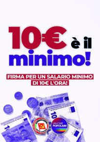 Partita la raccolta firme sulla proposta di legge di iniziativa popolare per il salario minimo