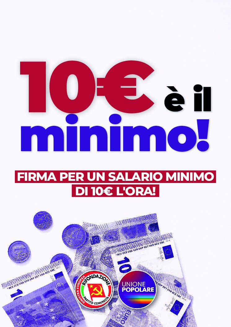 Partita la raccolta firme sulla proposta di legge di iniziativa popolare per il salario minimo