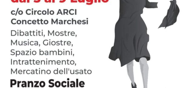 Al via la Festa di  Liberazione 2023 - Da Mercoledì 5 a Domenica 9 luglio Rifondazione Comunista Roma in festa, presso il Circolo Arci Concetto Marchesi in via del Frantoio 9c - Seguite il programma e veniteci a trovare.