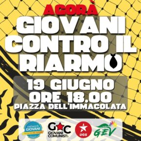 Giovani Contro il Riarmo - 19 Giugno ore 18